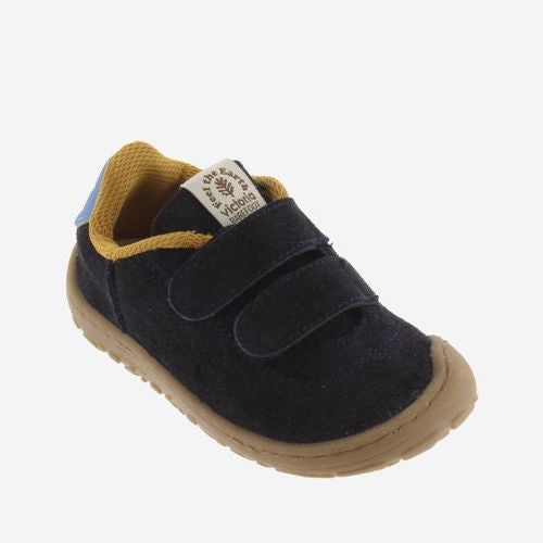 Victoria Barefoot Bosco Velcros Suede Marino