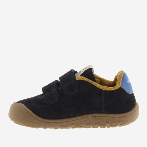 Victoria Barefoot Bosco Velcros Suede Marino